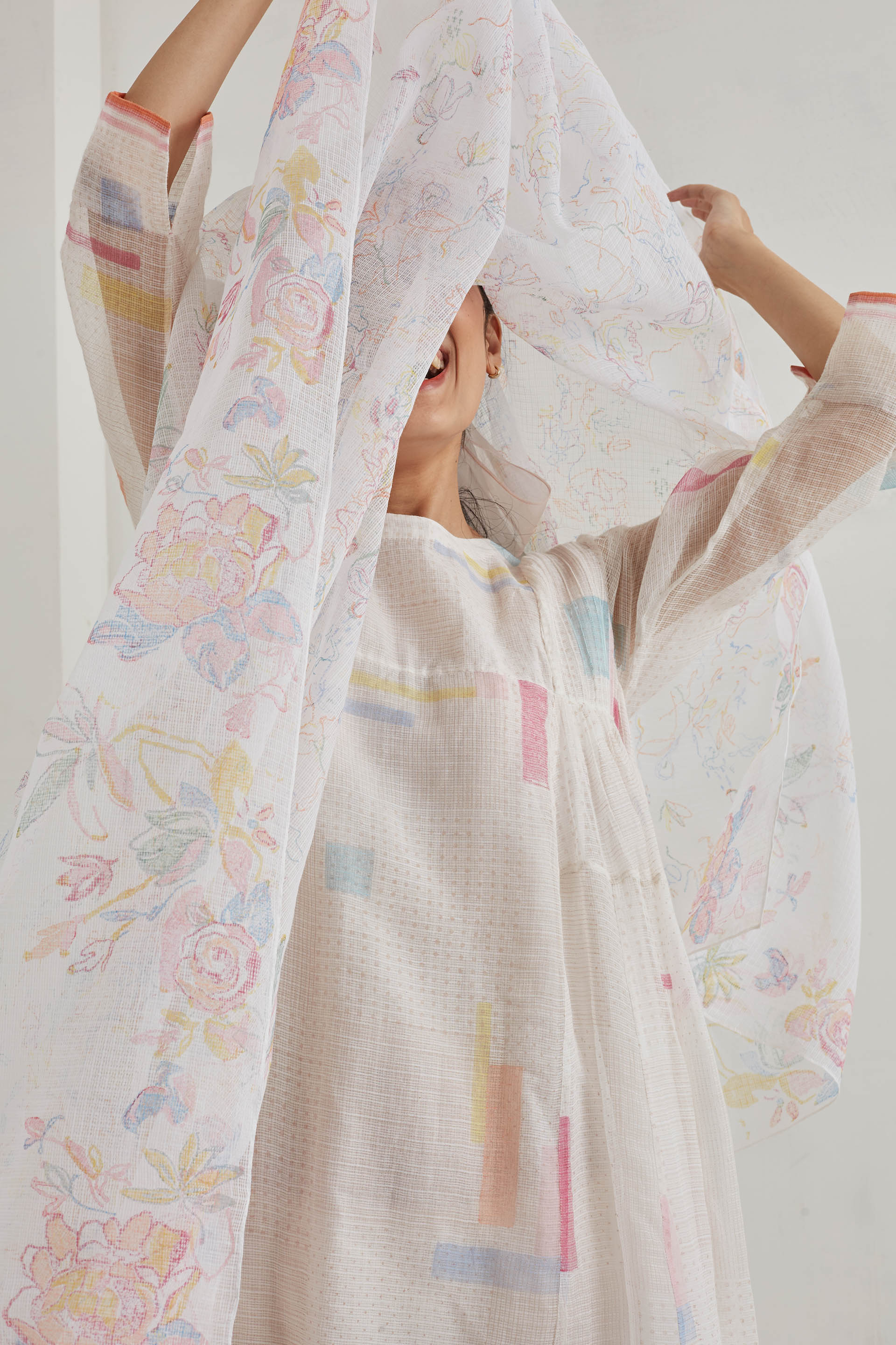 BLOCK-PRINTED COTTON STOLE