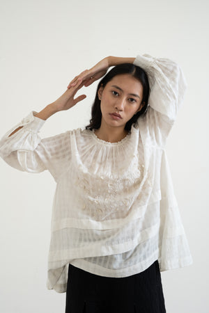 handwoven embroidered isabella top