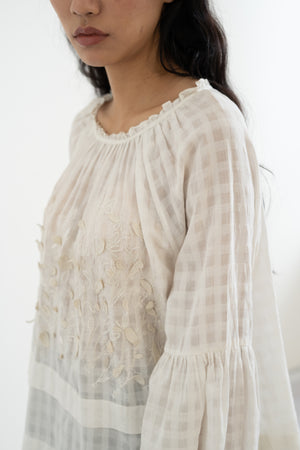 handwoven embroidered isabella top