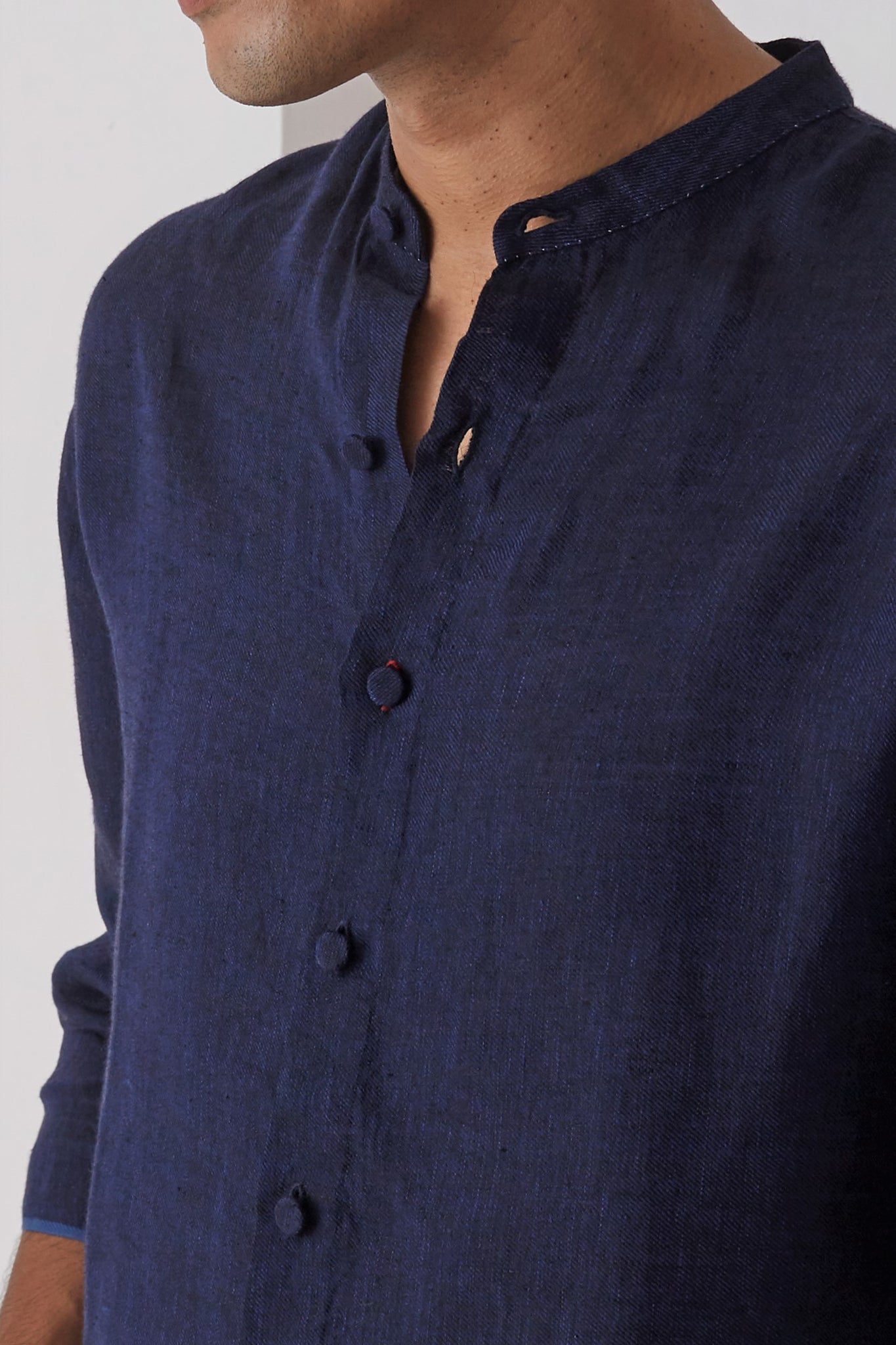 Navy button down marve shirt