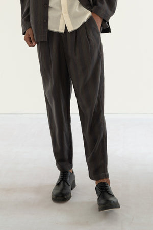 Handwoven Grey Trunk Trousers