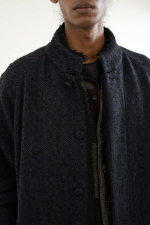 Handwoven Black Liam Coat