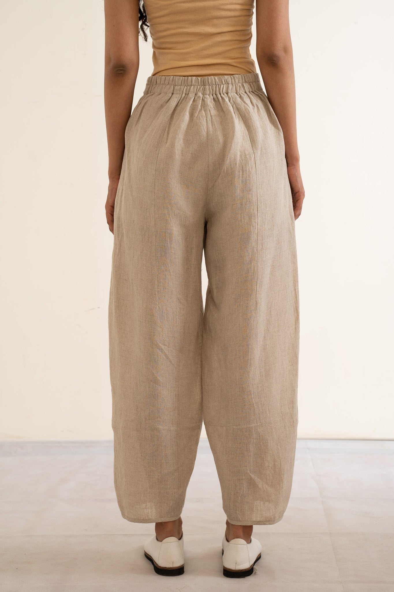 handwoven linen Tapered ambra trousers