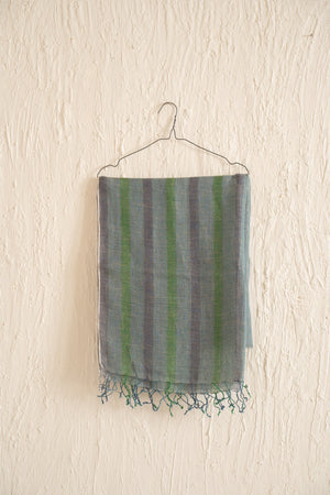 LINEN STOLE WITH STRIPES
