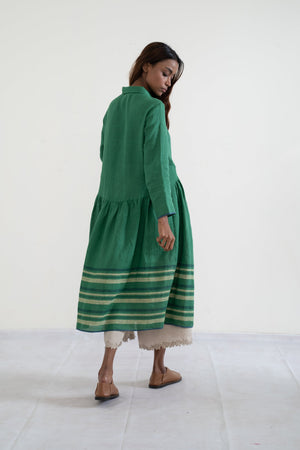 handwoven linen dew jacket